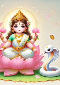 Lakshmi and Snake 005!