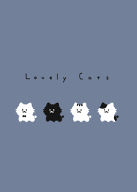 Smile Cats(NL)|gray blue.