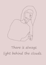 selfie girl =ivorypink gray=