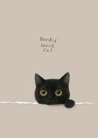 Blinky Black Cat (Brown)