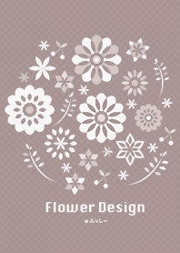 FlowerDesign -sepia brown-