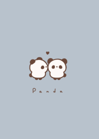 Panda Couple 3/blue beige
