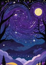 Bright Moon and Dawn 6DEB66