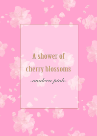 A shower of cherry blossoms-modern pink-