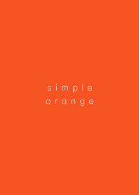 simple --orange--