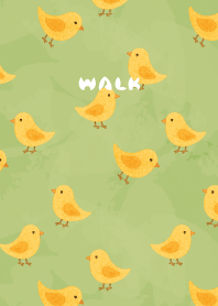 Nordic style birds03moss green