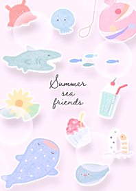 Pearl Pink Summer sea friends 10_2