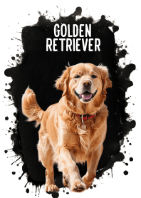 Cute Golden Retriever Cool Theme