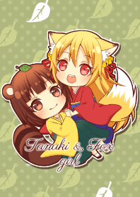Tanuki & Fox girl themes