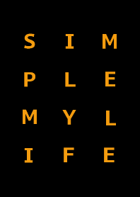 SIMPLE MY LIFE(JP)blackorange