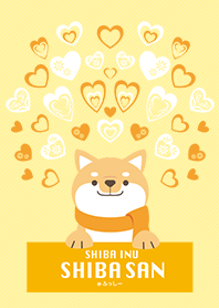 SHIBAINU SHIBASAN -Lovely Heart yellow-