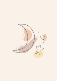 Moon & Mini star minimal