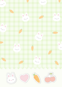 Rabbit Loves Carrot Plaid21