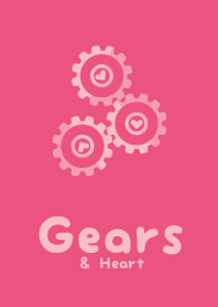 Shape Gears&Heart Carnation pink