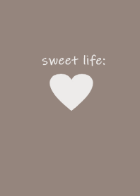 sweet life heart pink greige*(JP)