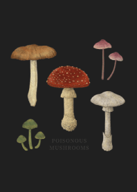 POISONOUS MUSHROOMS / BLACK