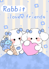 Rabbit loves friends1