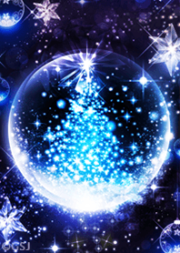 sparkling crystal snow dlobe