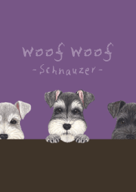 Woof Woof - Schnauzer - ANCIENT PURPLE