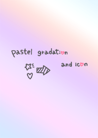 Pastel gradation and icon