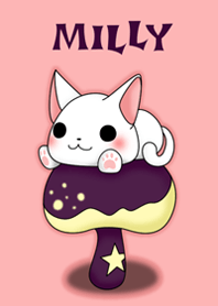★白ネコみりぃとカラフルきのこ★