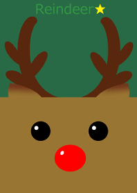 Retro pop reindeer
