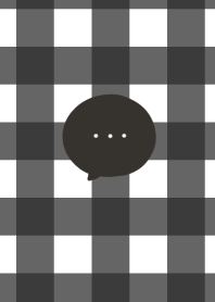 Large check pattern. Black.