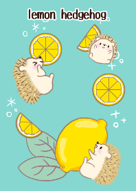 Cute hedgehog and lemon #fresh