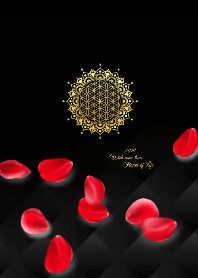 Wish come true,Rose & Flower of Life B2