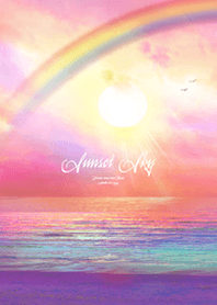 Sunset sky Healing beach