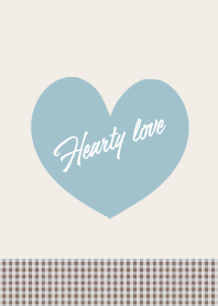 Hearty love _mat blue_