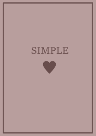 SIMPLE HEART =rosebeige mochabrown=