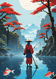 Mountain, Sea, and Moonlit Night 617804