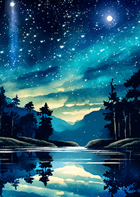 Beautiful starry night view#2055
