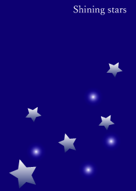 Shining-stars in ultramarine color