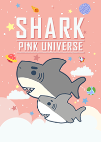 浩瀚宇宙 寶貝鯊魚出沒 粉紅色星空