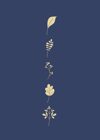 Forest Leaf - Deep Blue