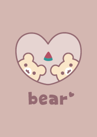 Bear Watermelon - Dullness Pink