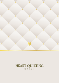 HEART QUILTING -PINK BEIGE- 25