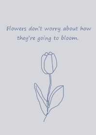 -art tulip-(dustyblue)