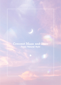 Crescent moon and stars 99/natural style