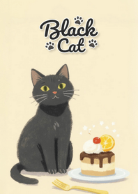 可愛的幸運黑貓主題 88