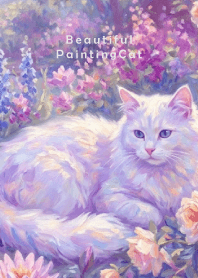 Beautiful Painting Cat-PURPLE 3