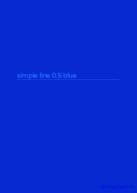 シンプル ライン 0.5 ブルー