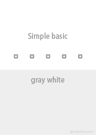 Simple basic グレー ホワイト