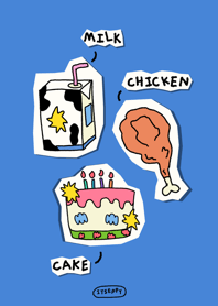 milk chicken cake