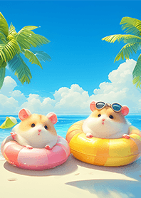 햄스터의 해변의 즐거움 ❤