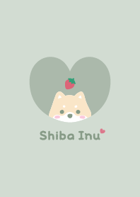 Shiba Inu2 Strawberry - green