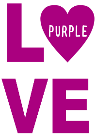 LOVE purple color(simple heart2)