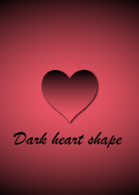 Dark heart shape - Pink 8 -
